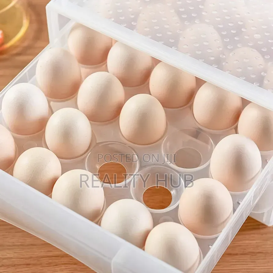 60 Grid Egg Drawer,Large Capacity Egg Holder for Refrigerator.