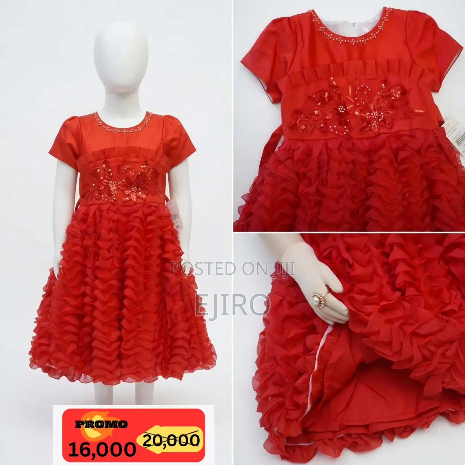 Girls Wavy Gown