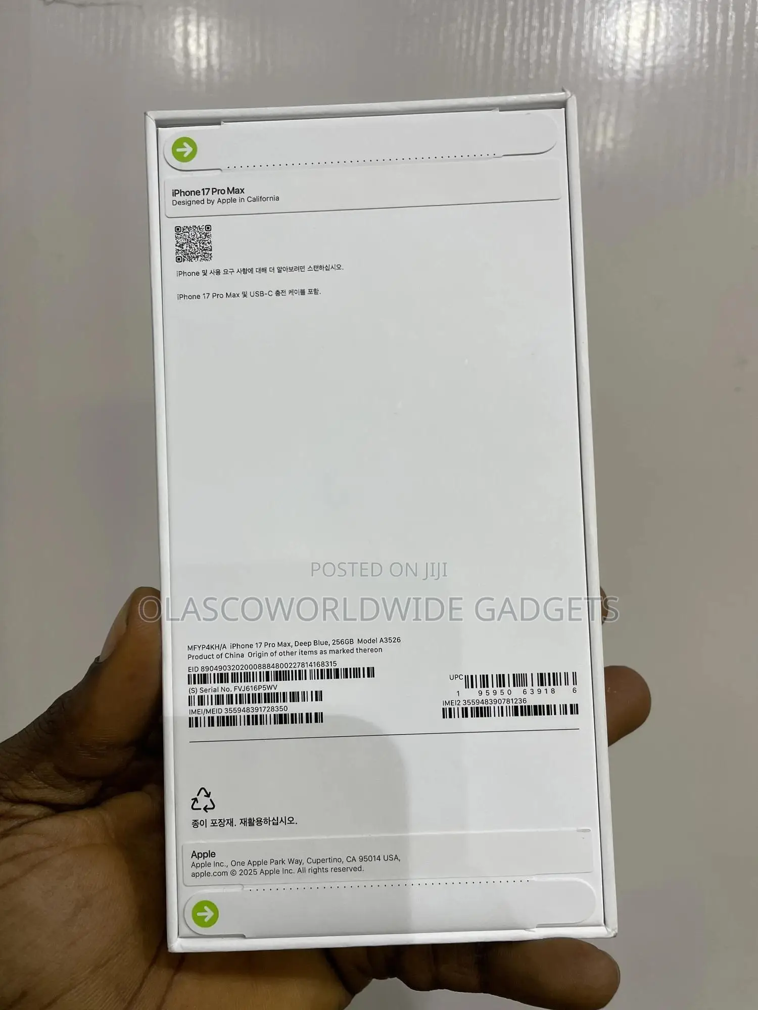 New Apple iPhone 17 Pro Max 256 GB Blue