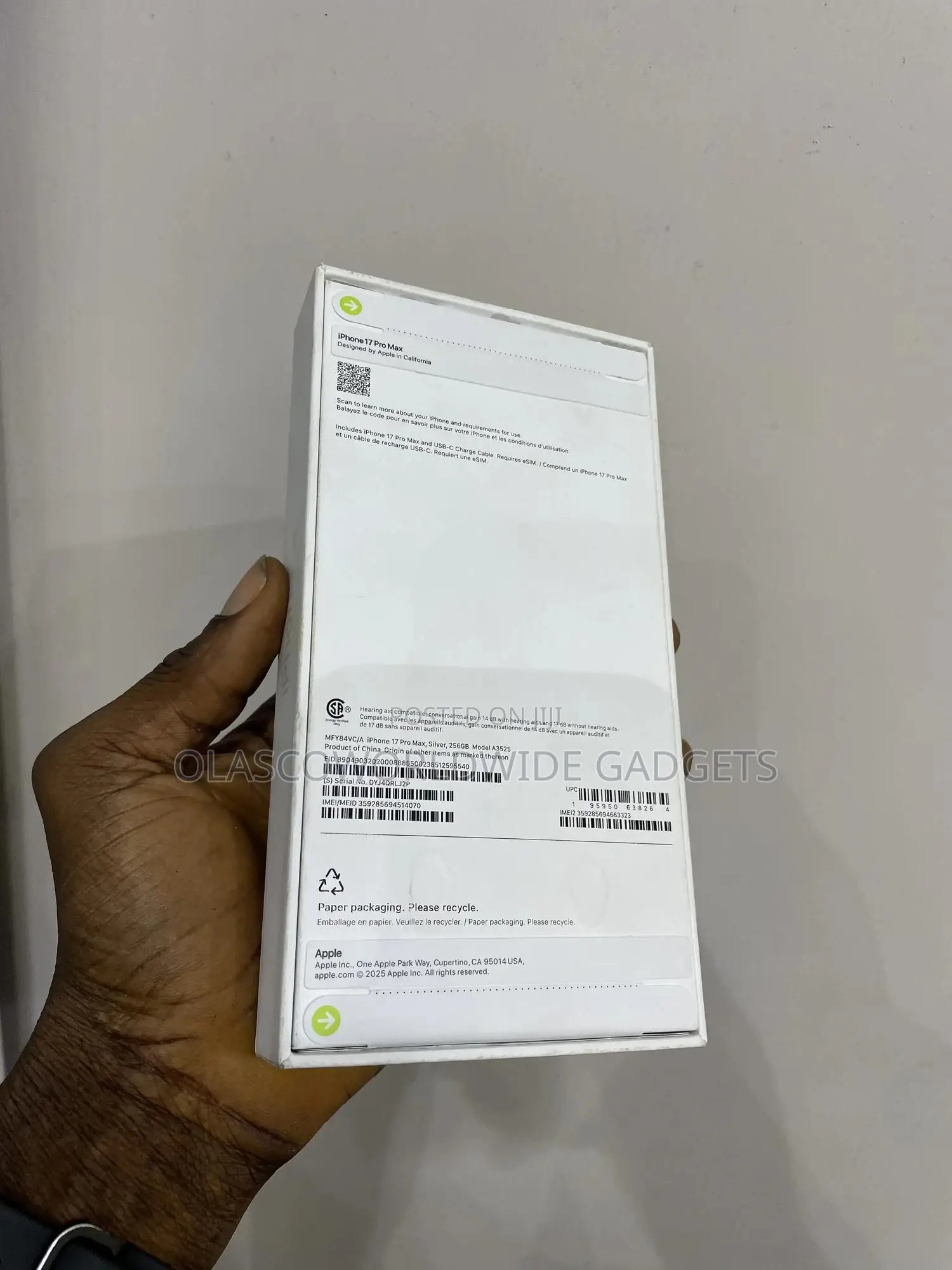 New Apple iPhone 17 Pro 256 GB Silver