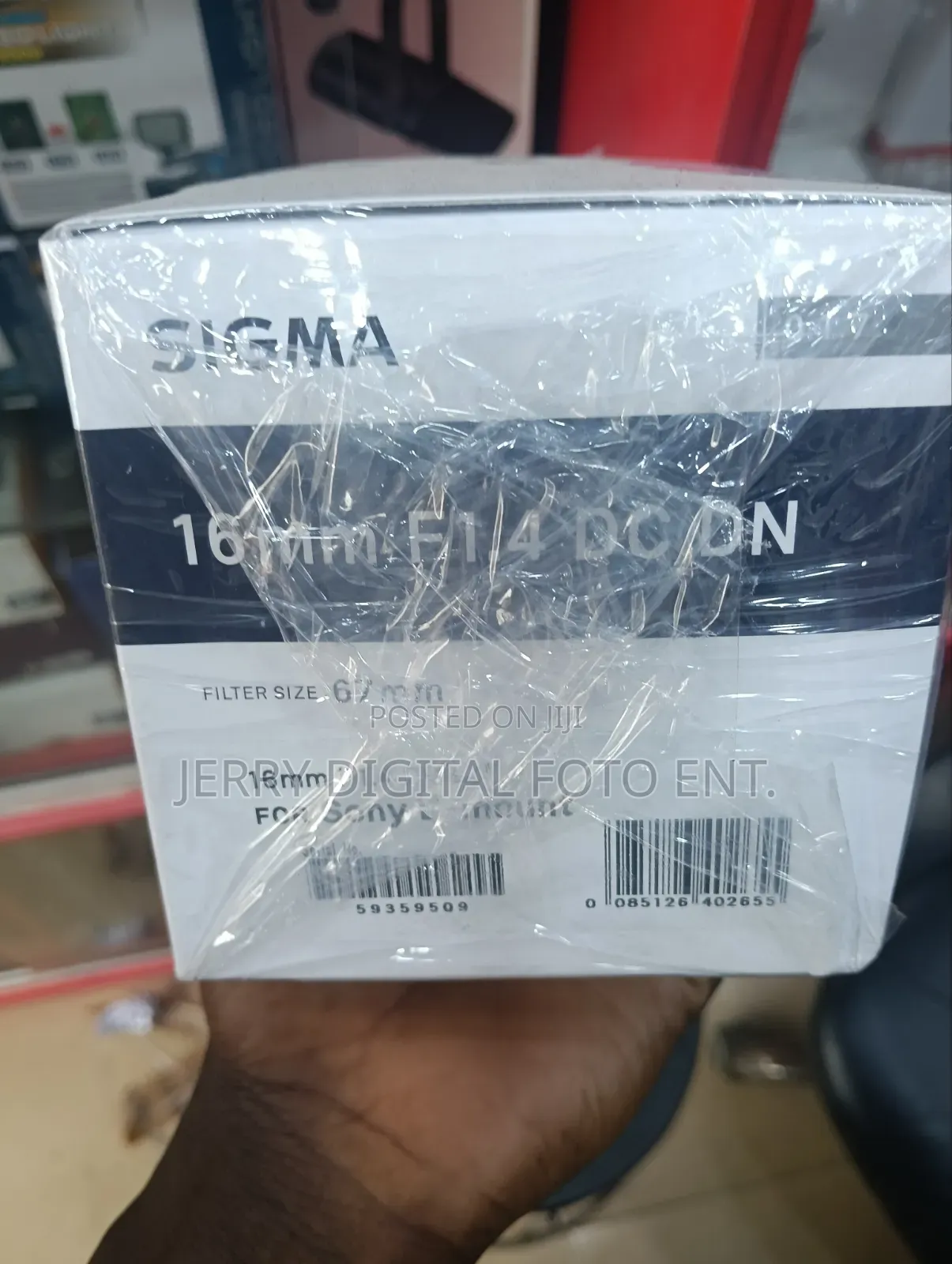 Sigma Lens 16mm for Sony