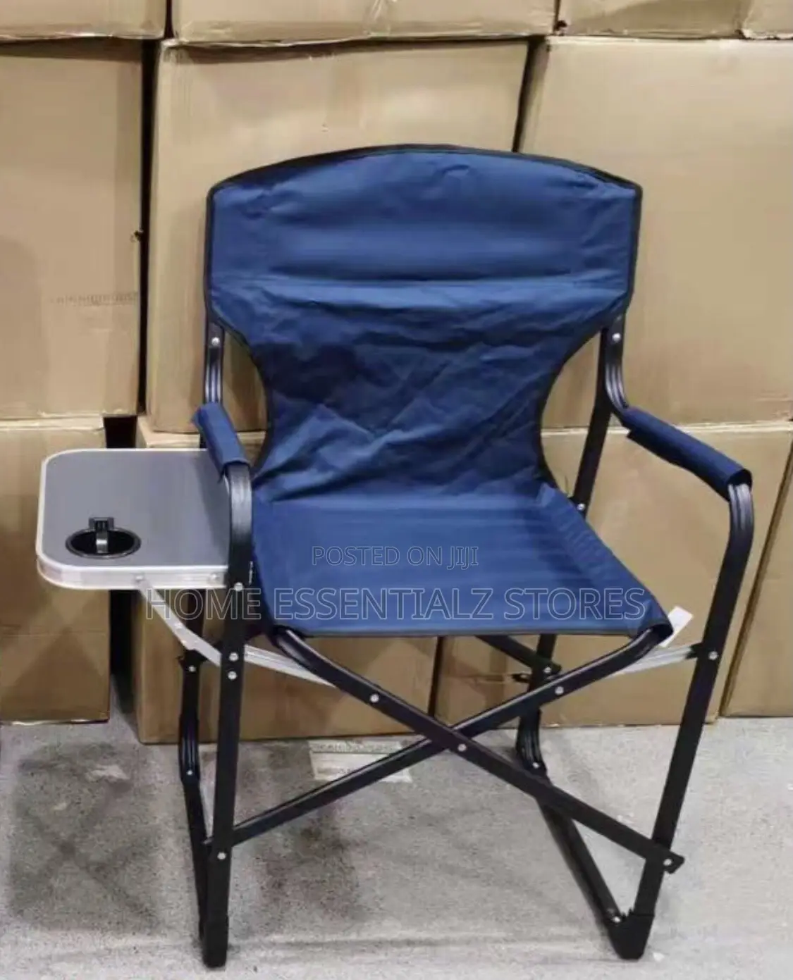 Foldable Camping Chair With Side Table M - Outdoor Picnic Camp Chair