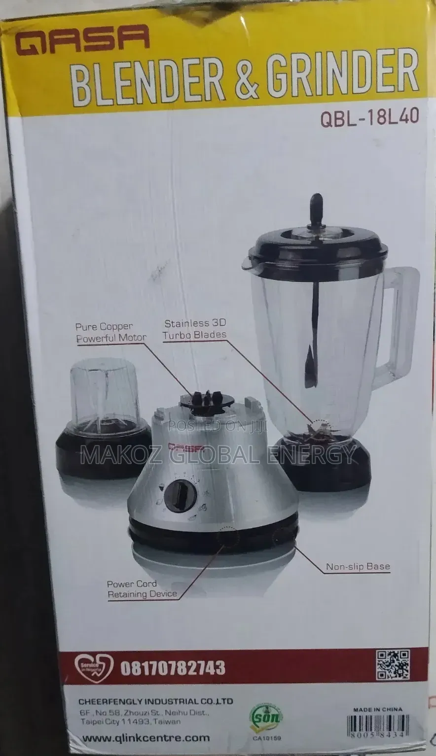 Qasa 18l40 Blender and Grinder