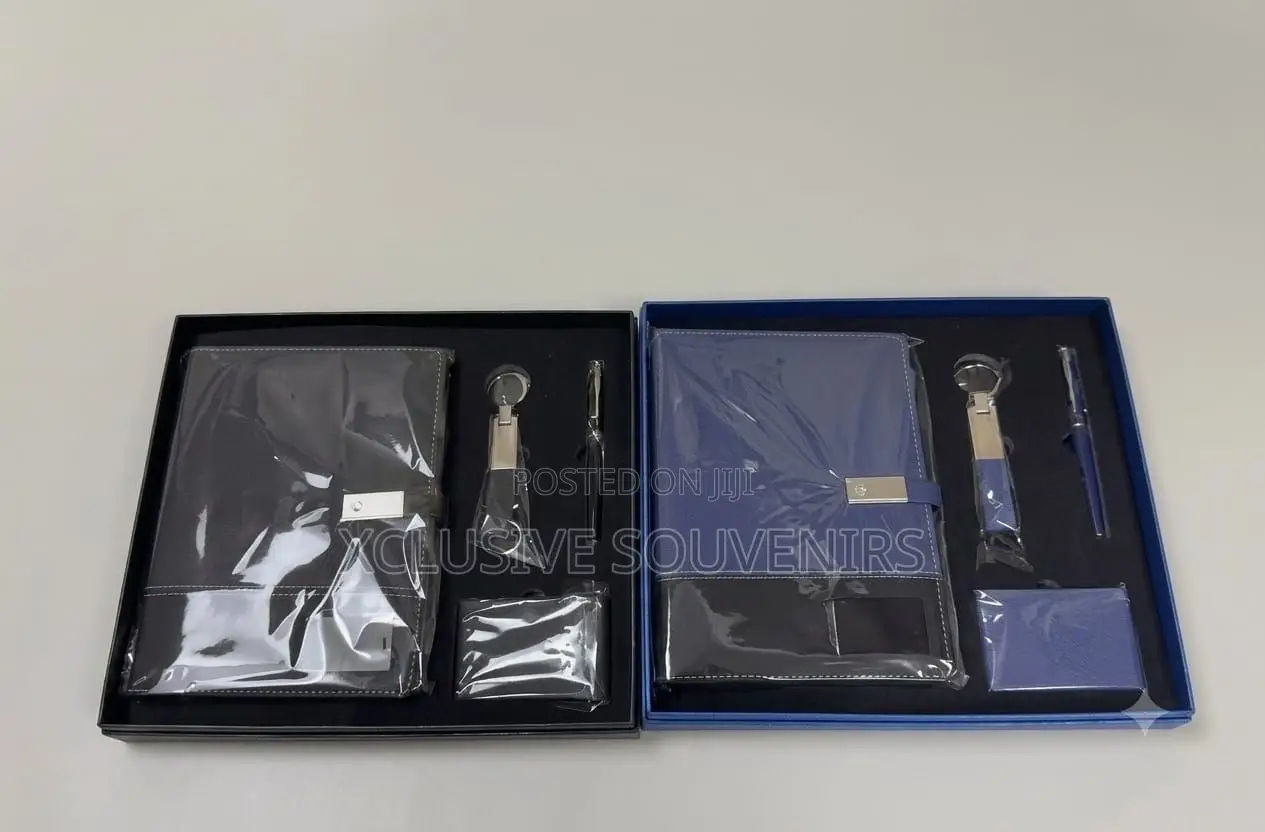 Gift Set Wireless Charging Notebook Card Holder Keychain and Pen