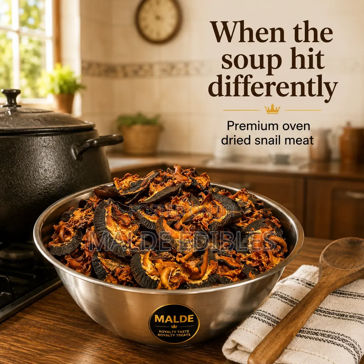 Oven Dried Snail / 3,000 Naira Per One