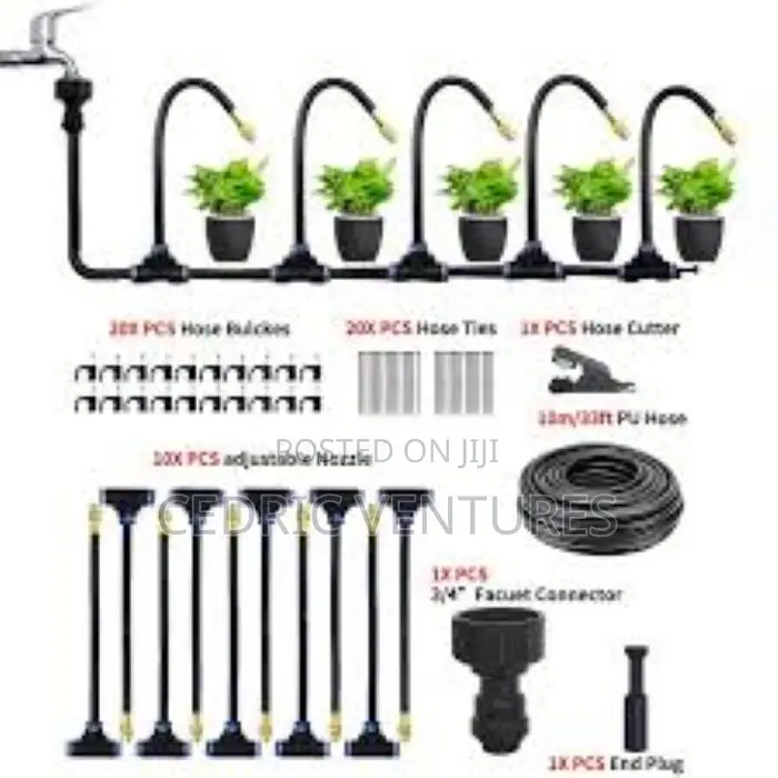 Adjustable Drip Irrigation Copper Nozzle Watering Garden Plants