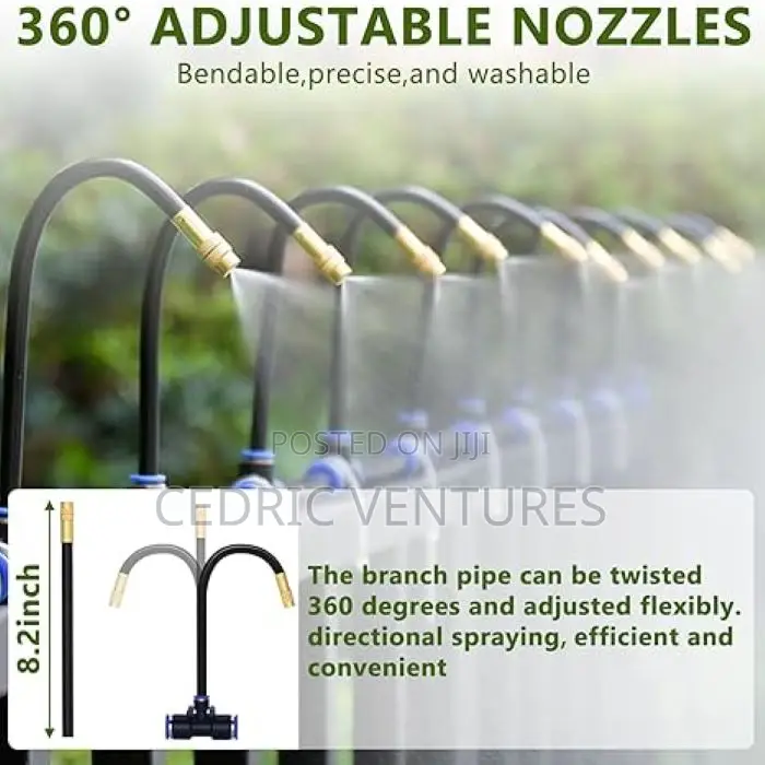 Adjustable Drip Irrigation Copper Nozzle Watering Garden Plants
