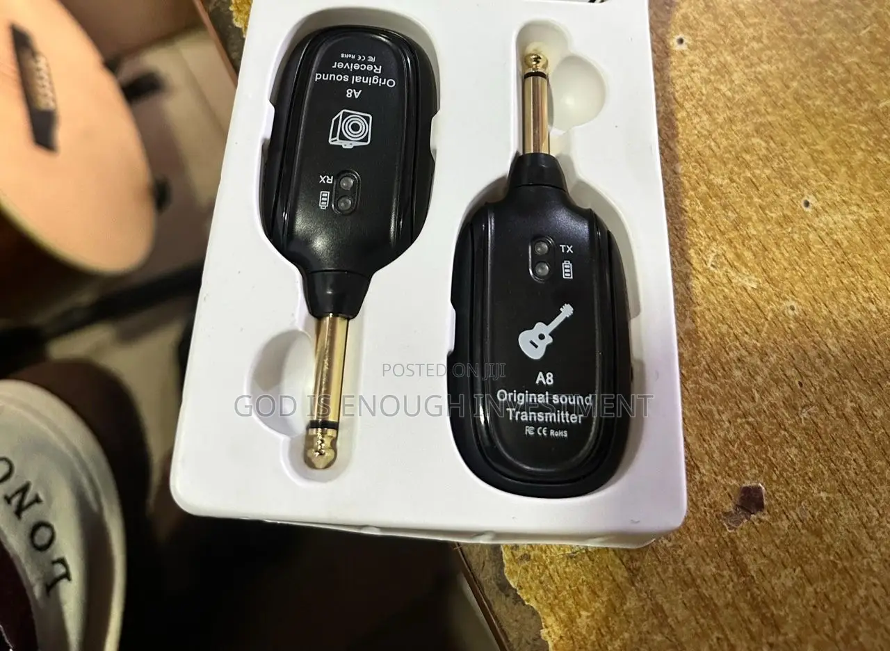 Original A8 Uhf Wireless Guitar Transmitter Receiver Set 730mhz 50m