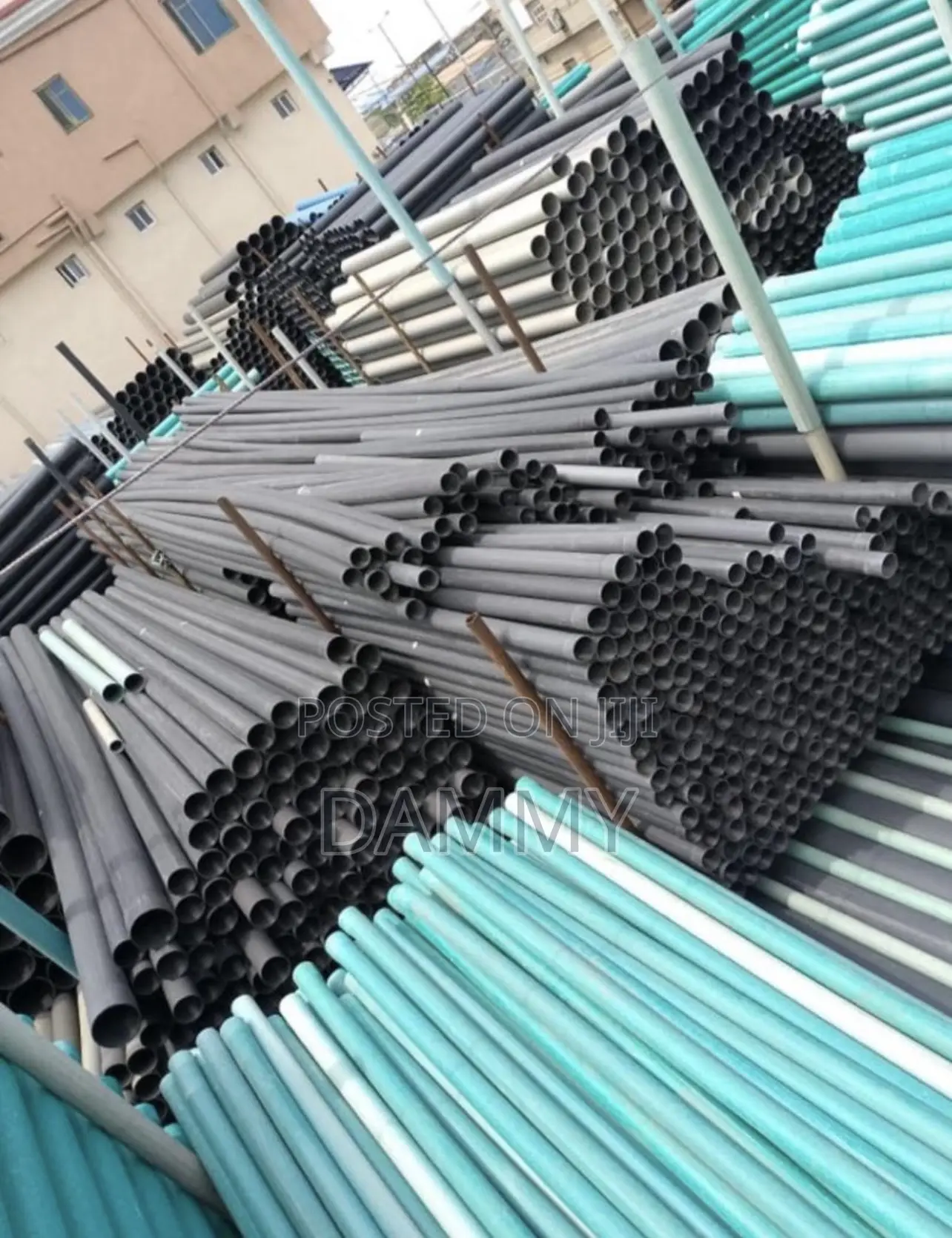Assorted PVC and PPR Pipes Commonly