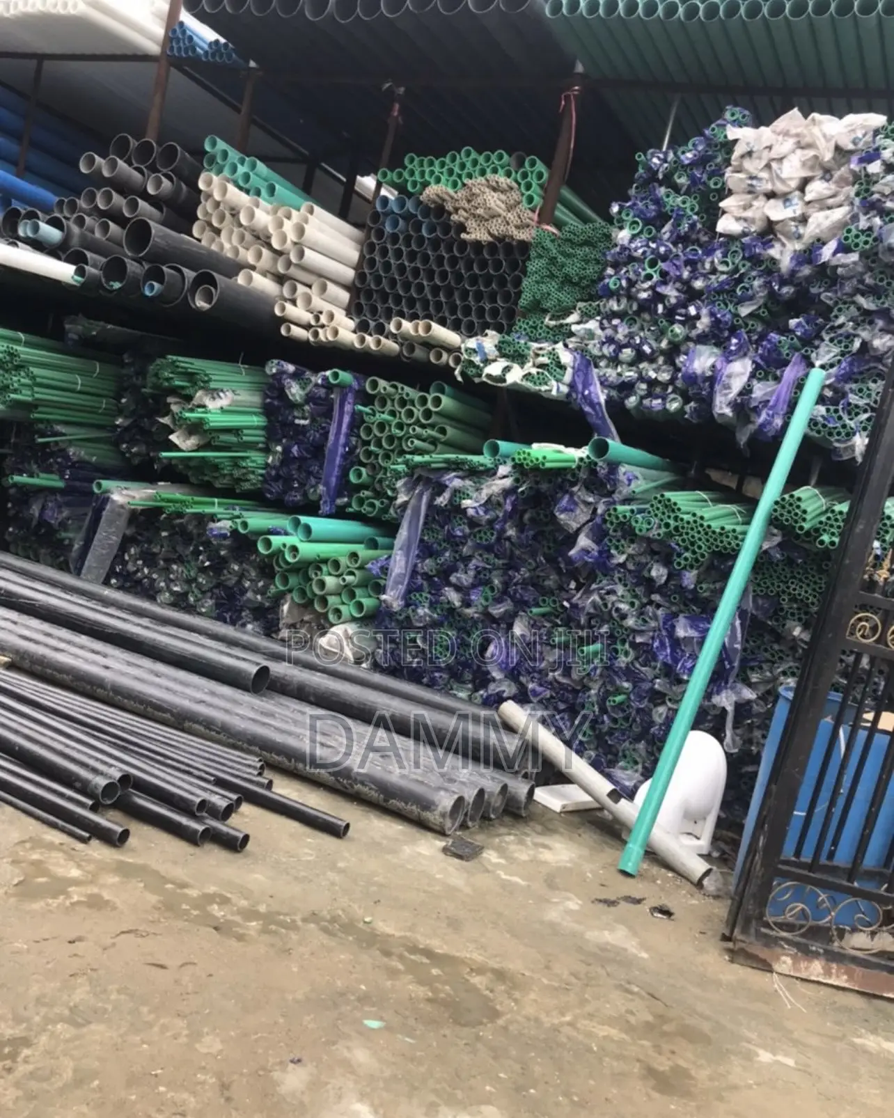 Assorted PVC and PPR Pipes Commonly