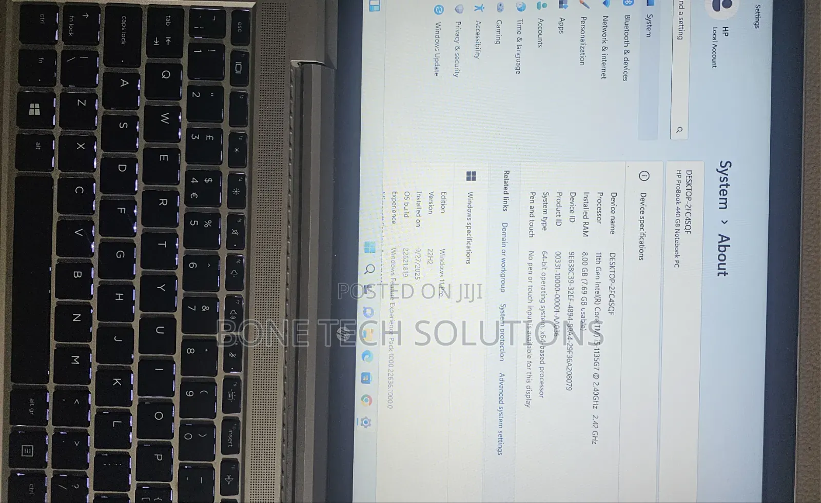 Laptop HP ProBook 440 G8 8GB Intel Core i5 SSD 256GB