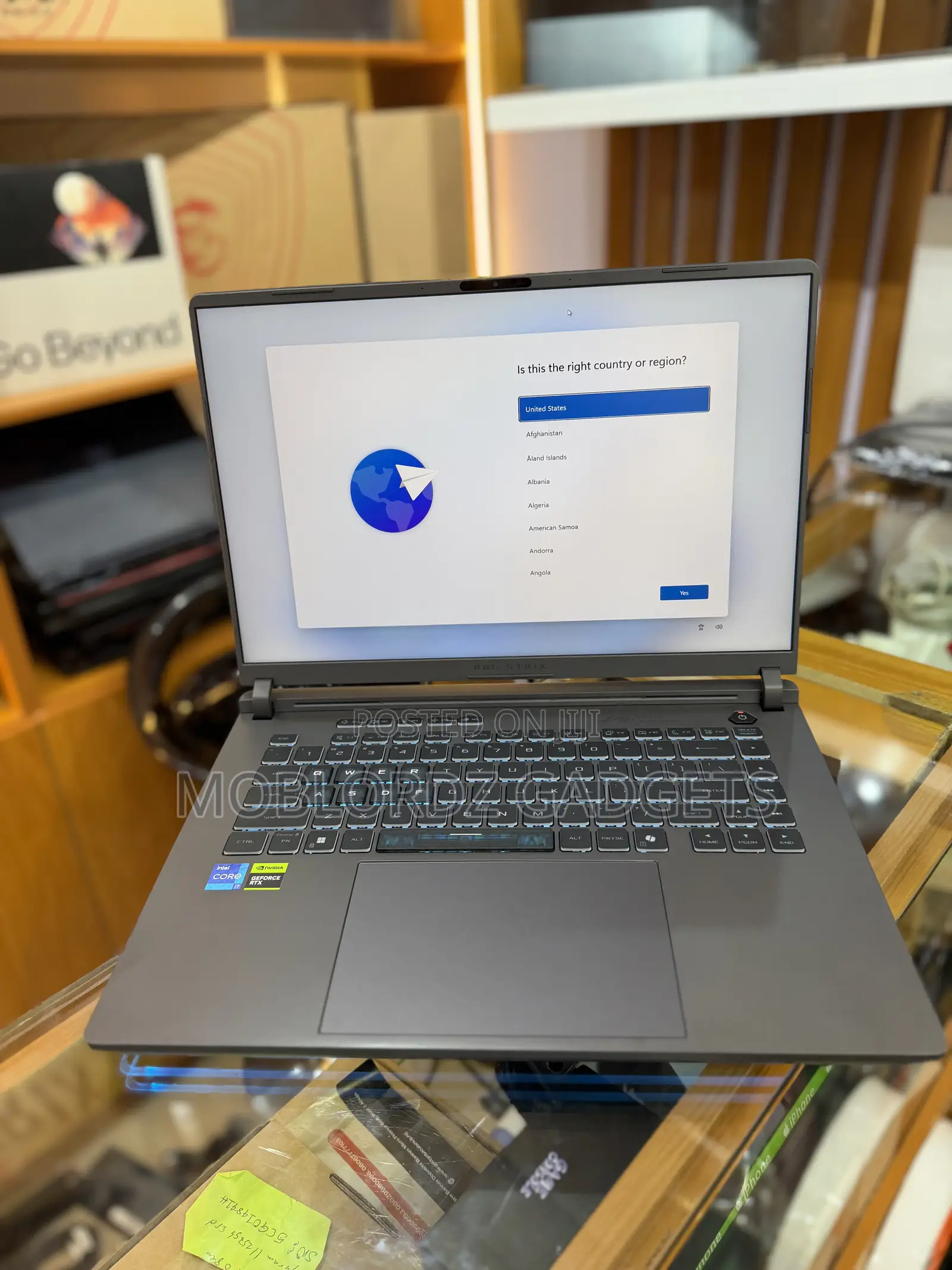 New Laptop Asus ROG Strix G16 16GB Intel Core i7 SSD 1T