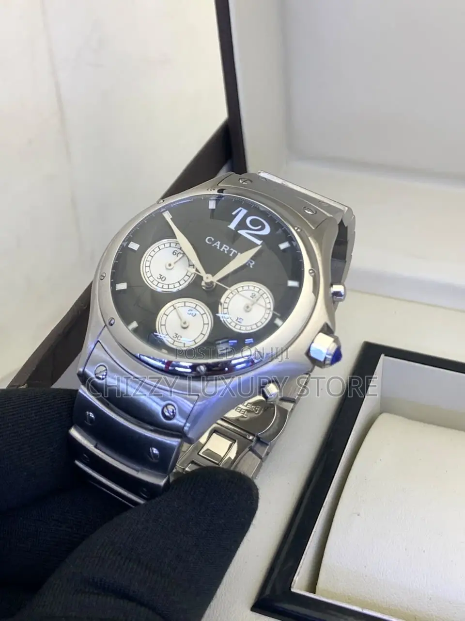 Cartier Quality Luxury Men Automatic Engine Wristwatch