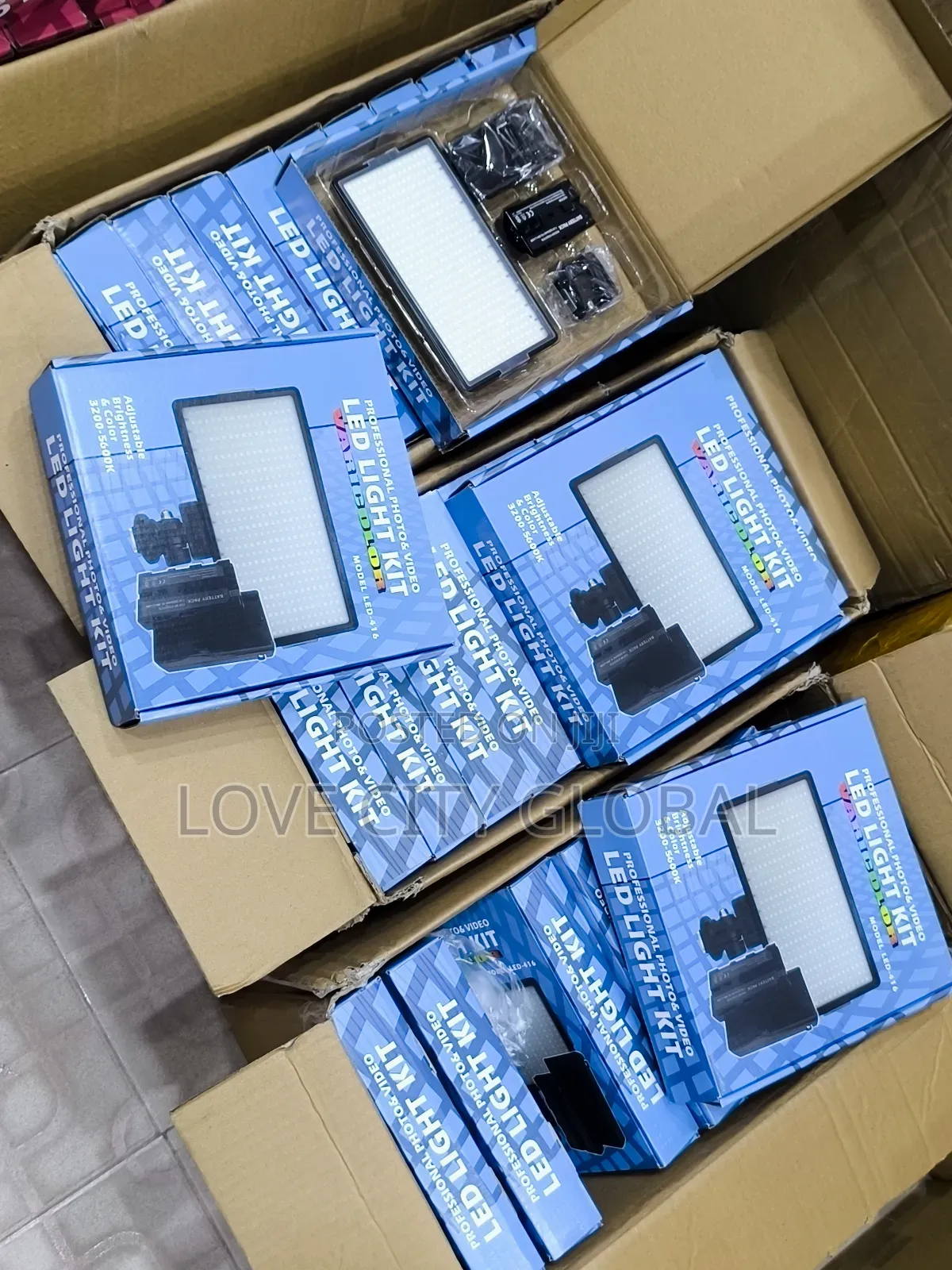 Led-416 Professional Photo Video Led Light Kit With Battery