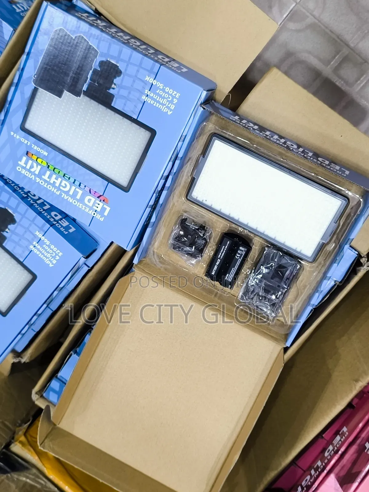 Led-416 Professional Photo Video Led Light Kit With Battery