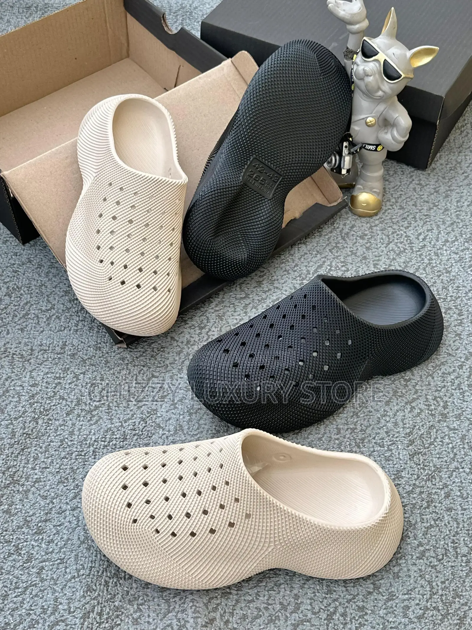 Crocs Quality Luxury Men Rubber Slides