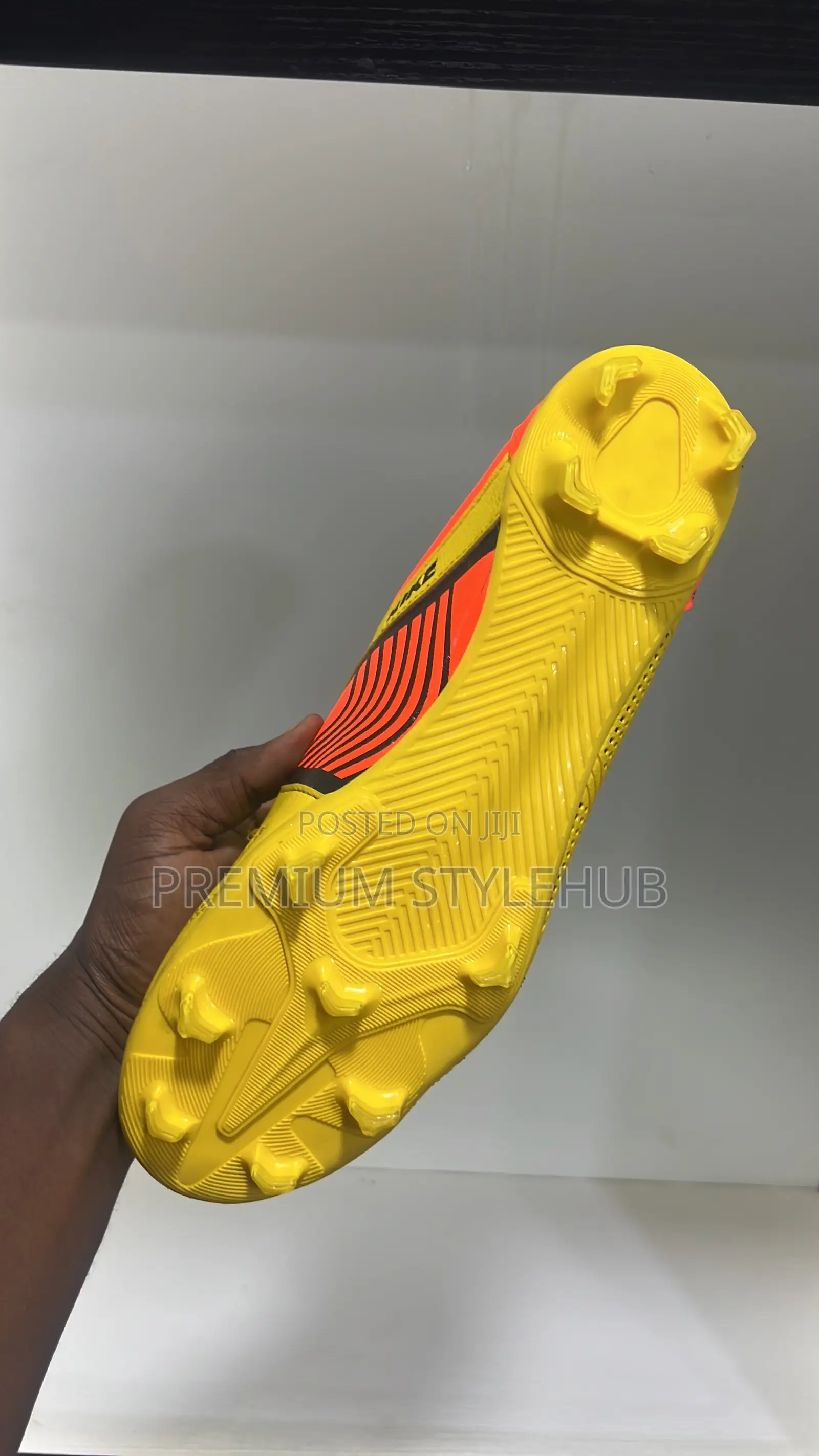 Big Nike Yellow Football Boots