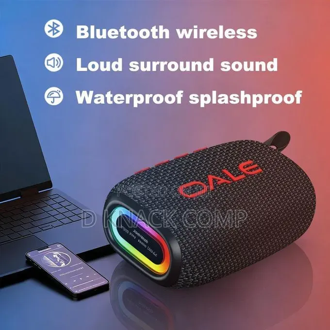 Oale Ibazz 80 Portable Bluetooth Speaker With Light, Ipx7 Waterproof