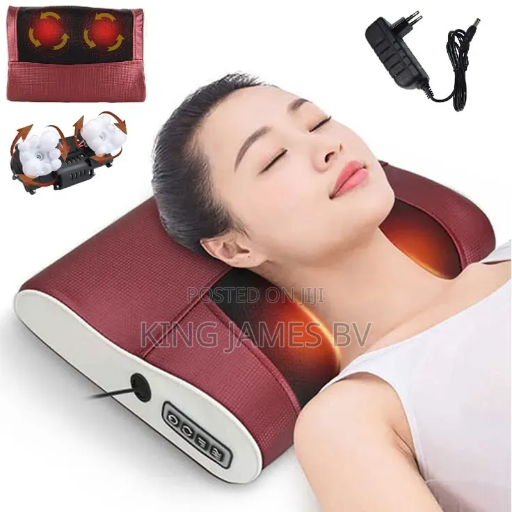 Premium Neck Back Massaging Pillow – Ultimate Comfort