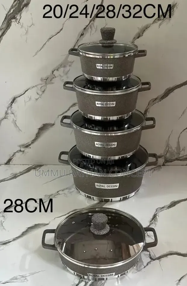 10psc Original Royal Dessini Non-Stick Cookware Set.