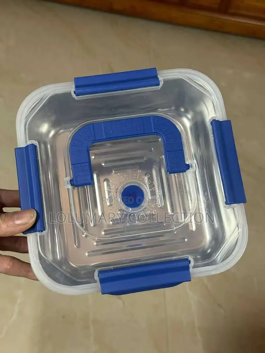 1800ml Aluminum Plate With Lid | Multipurpose Food Serving Tray