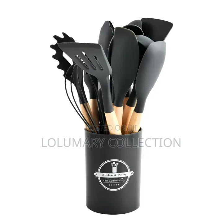 12pcs Silicone Cooking Spoon Set