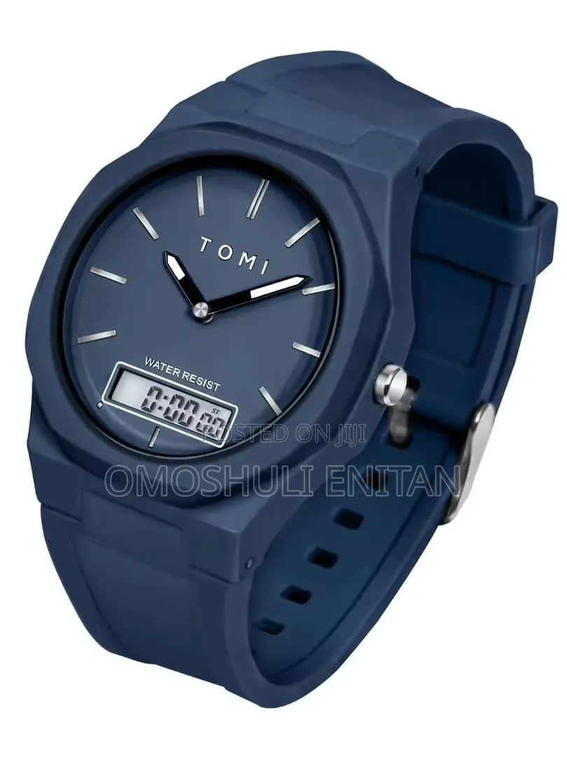 Tomi Analog-Digital Dual Display Quartz Watch