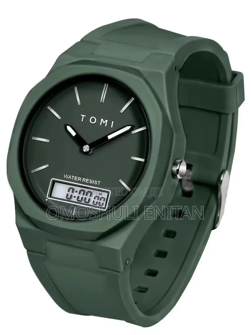 Tomi Analog-Digital Dual Display Quartz Watch
