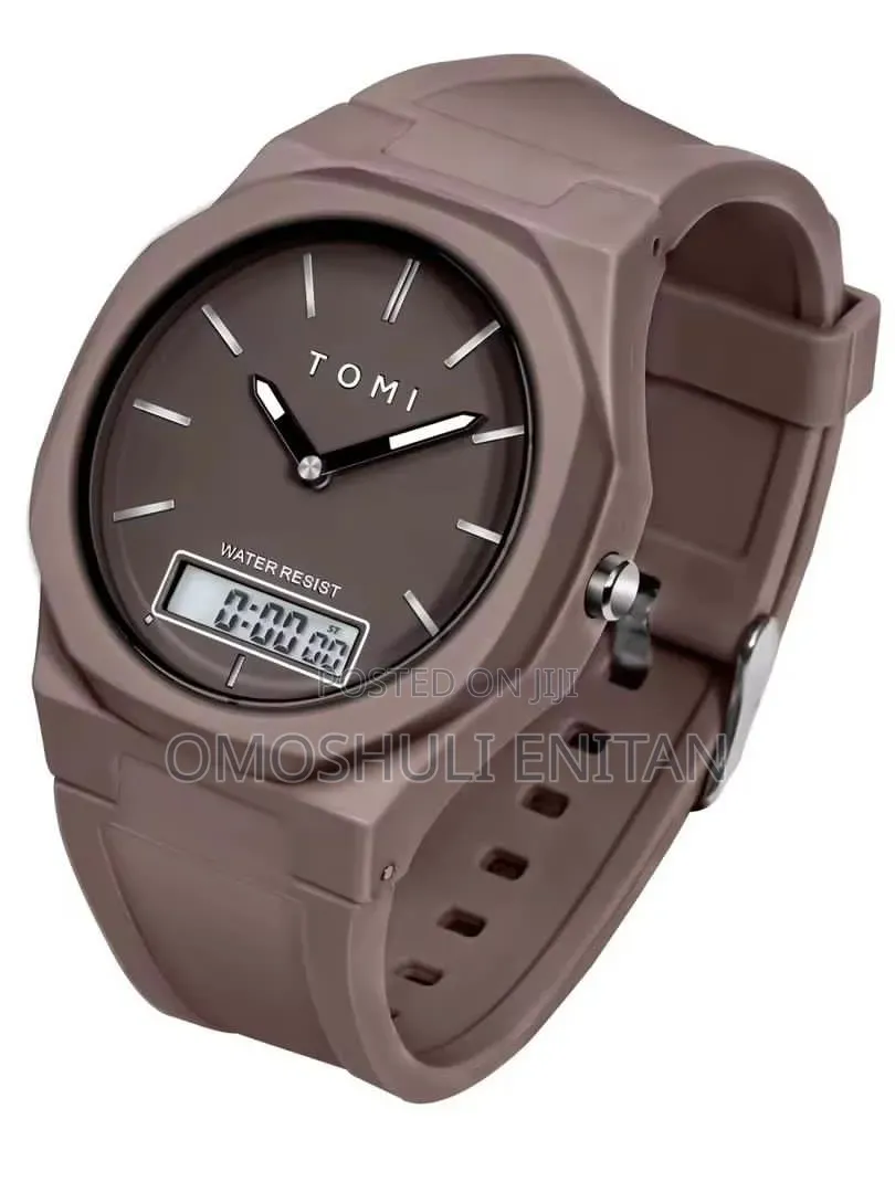 Tomi Analog-Digital Dual Display Quartz Watch