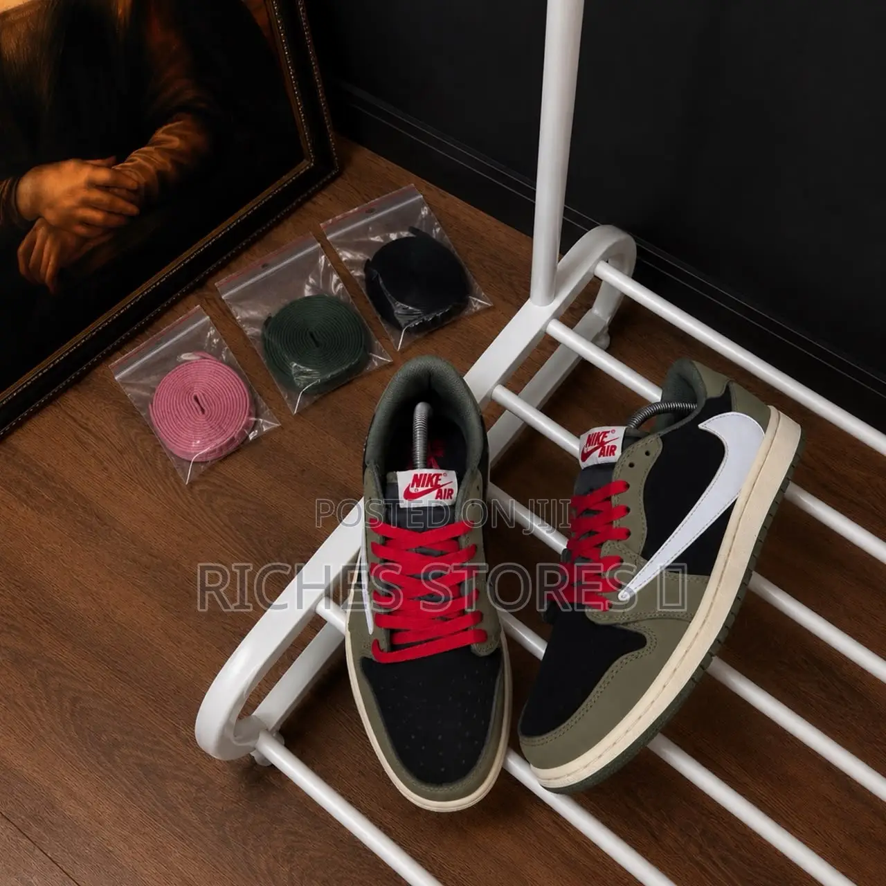 Travis Scott X Air Jordan 1 Low Black Olive