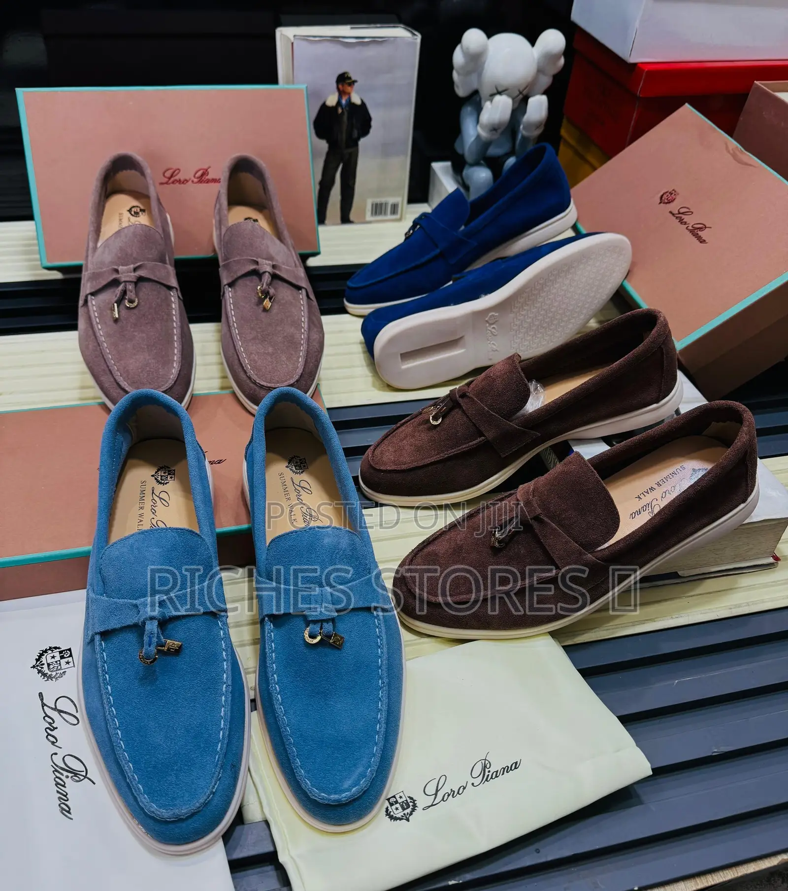 Loro Piana Summer Walk Suede Loafers