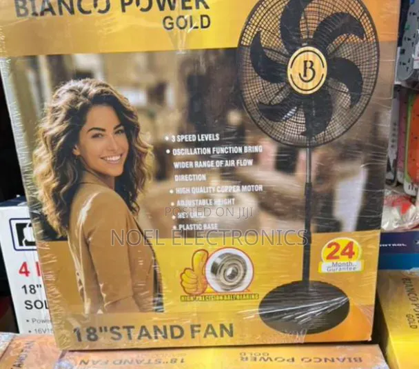 Bianco Power Gold Standing Fan