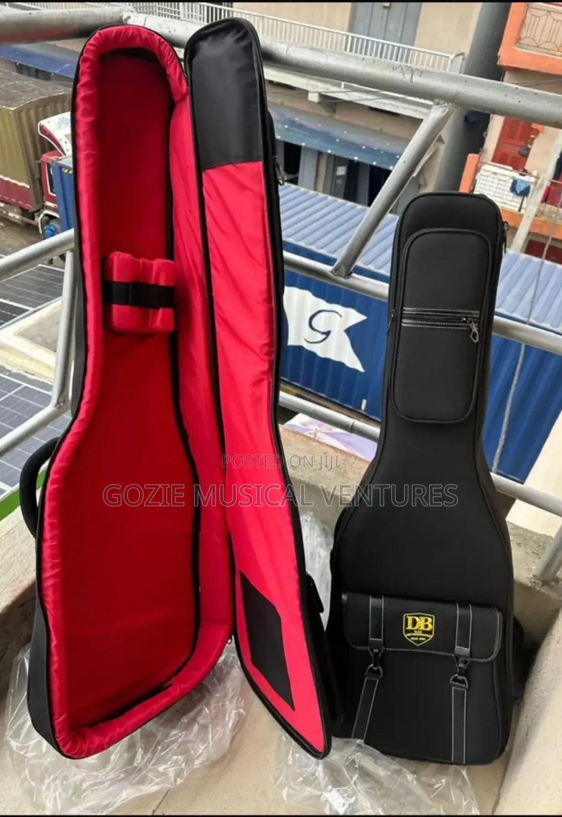 (Db) Guitar Case Padded Lead and Bass Guitar Case Black Colour And