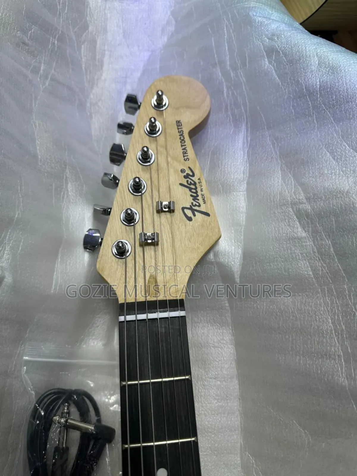 Black Colour Fender Stratocaster Style Electric Lead Guitar