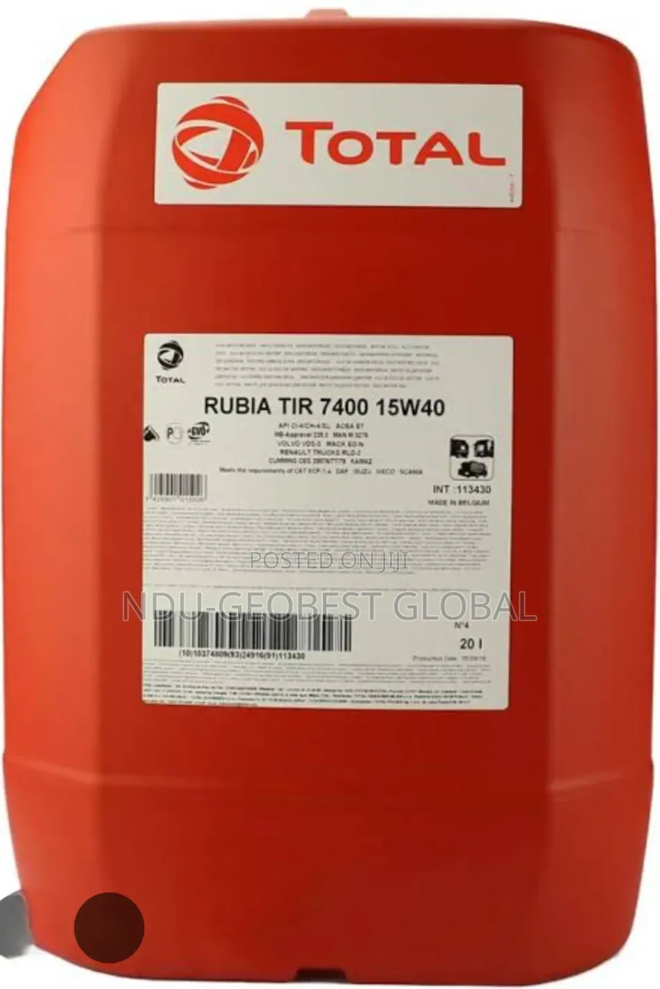 Totalenergies Rubia Tir 7400 15w-40