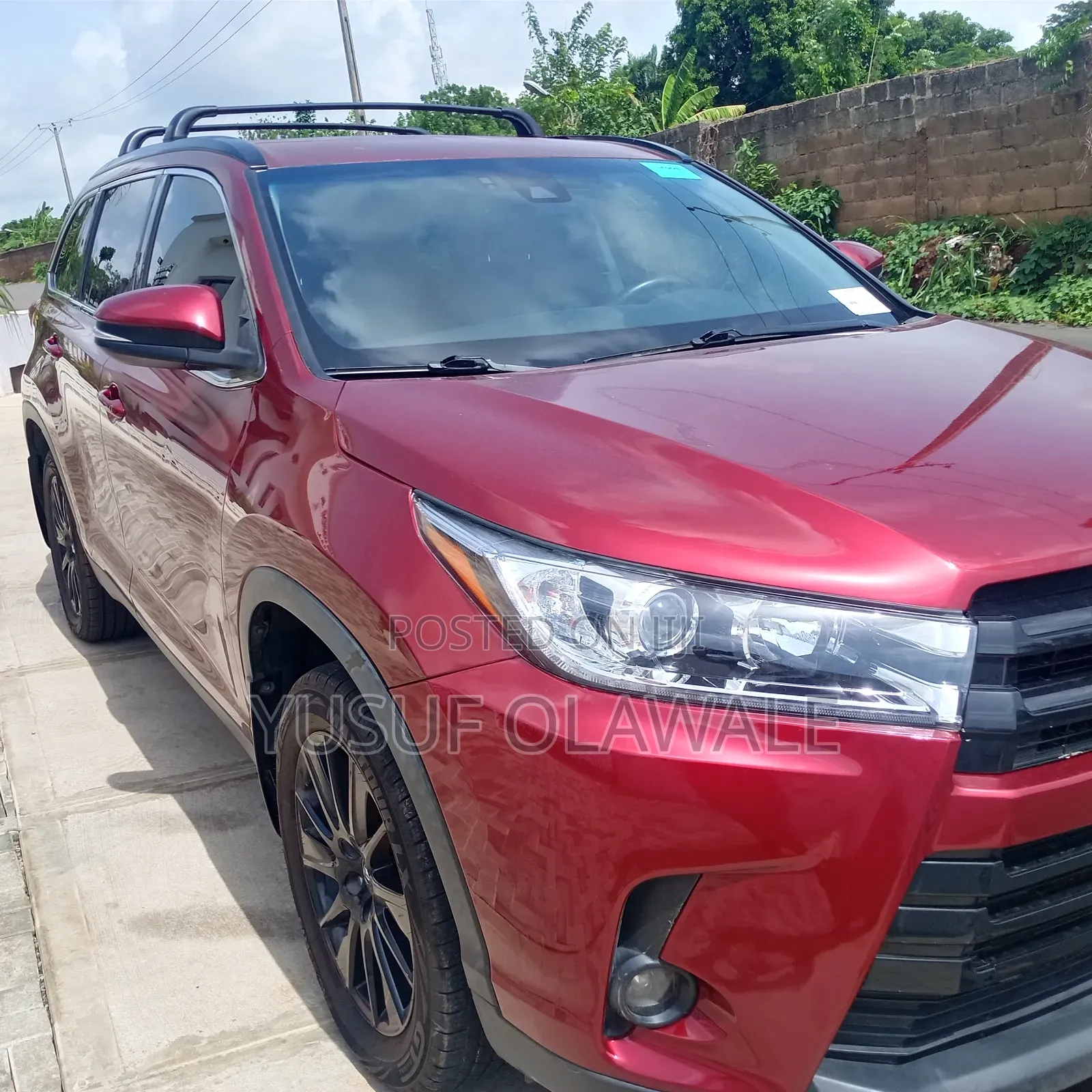 Toyota Highlander 2019 Burgundy