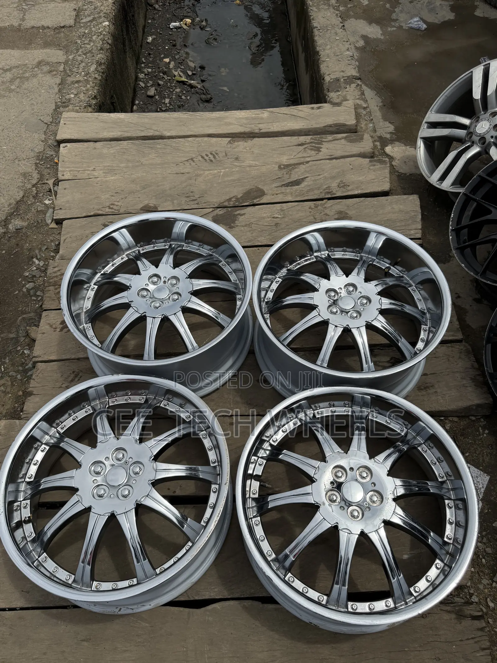22-Inch Pure American Chrome,Staggered for BMW and Mercedes Benz