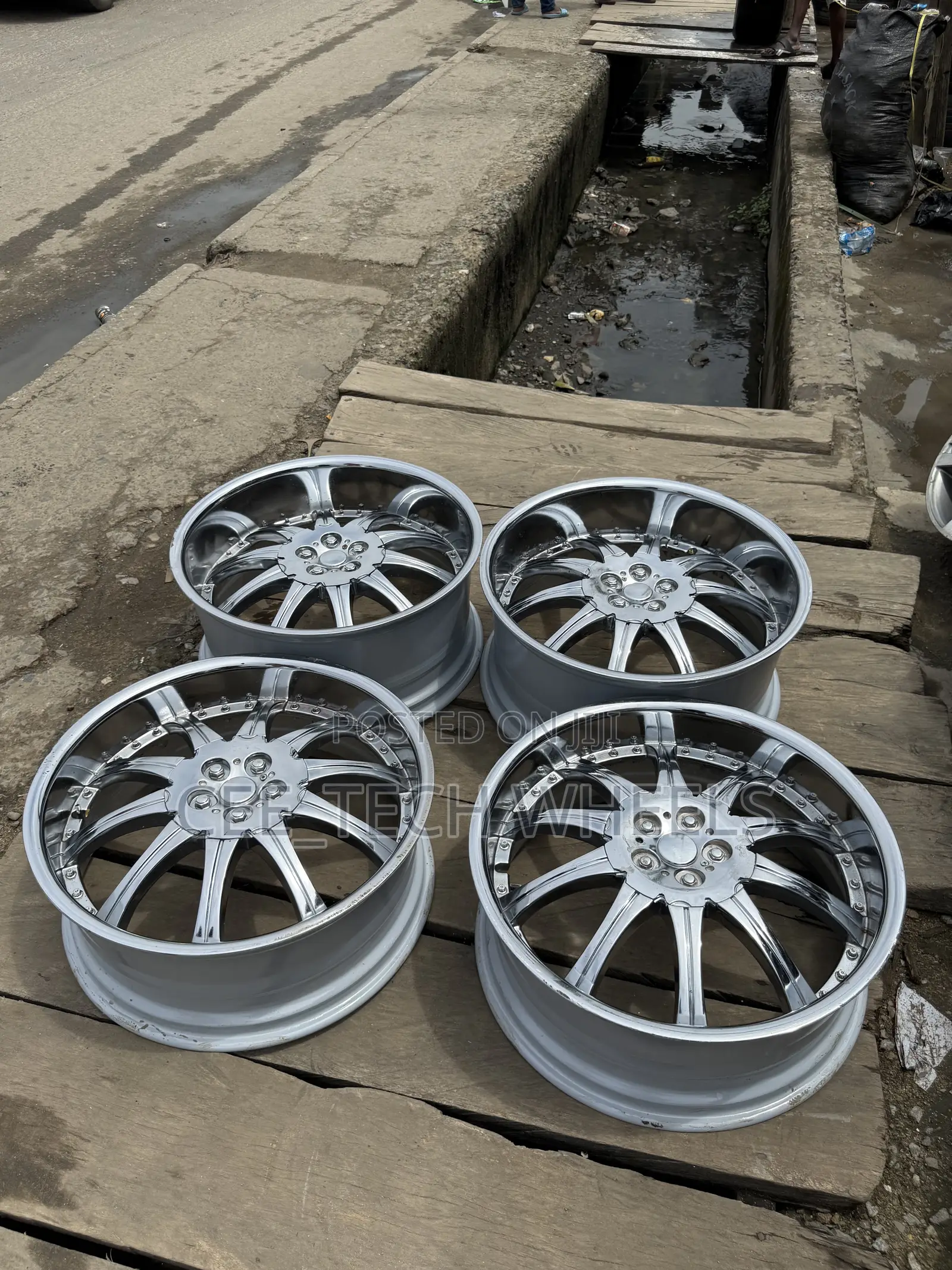 22-Inch Pure American Chrome,Staggered for BMW and Mercedes Benz