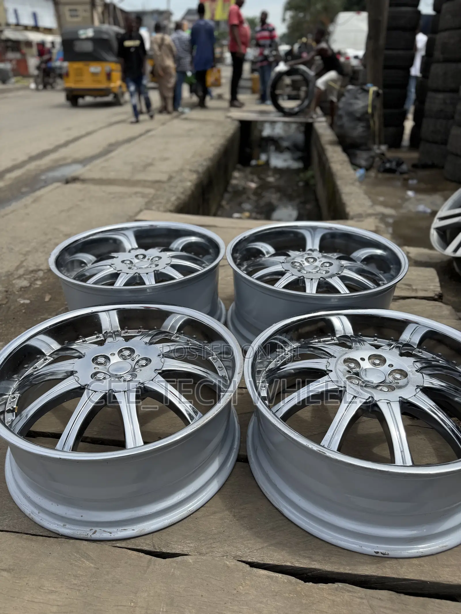 22-Inch Pure American Chrome,Staggered for BMW and Mercedes Benz