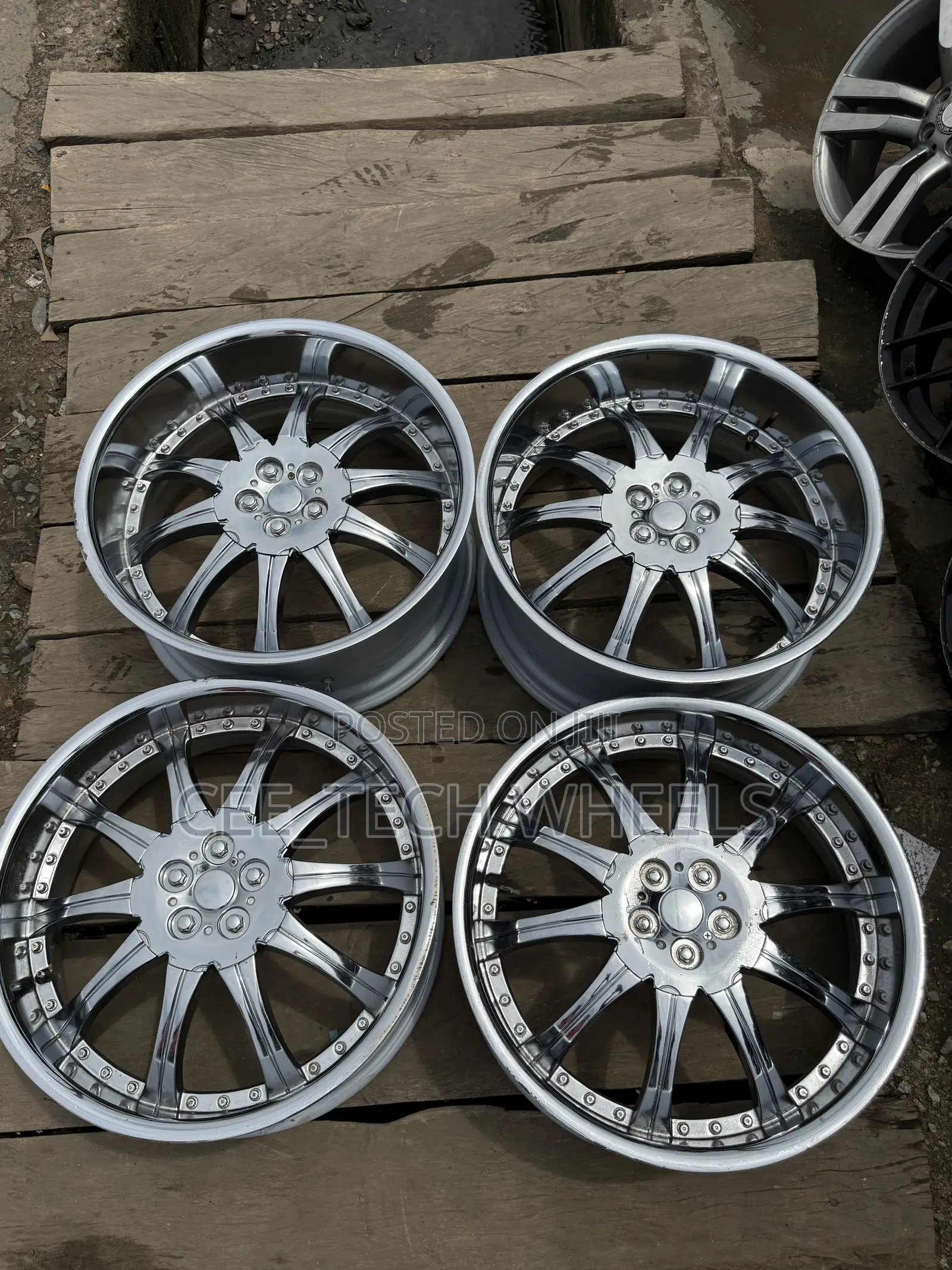 22-Inch Pure American Chrome,Staggered for BMW and Mercedes Benz