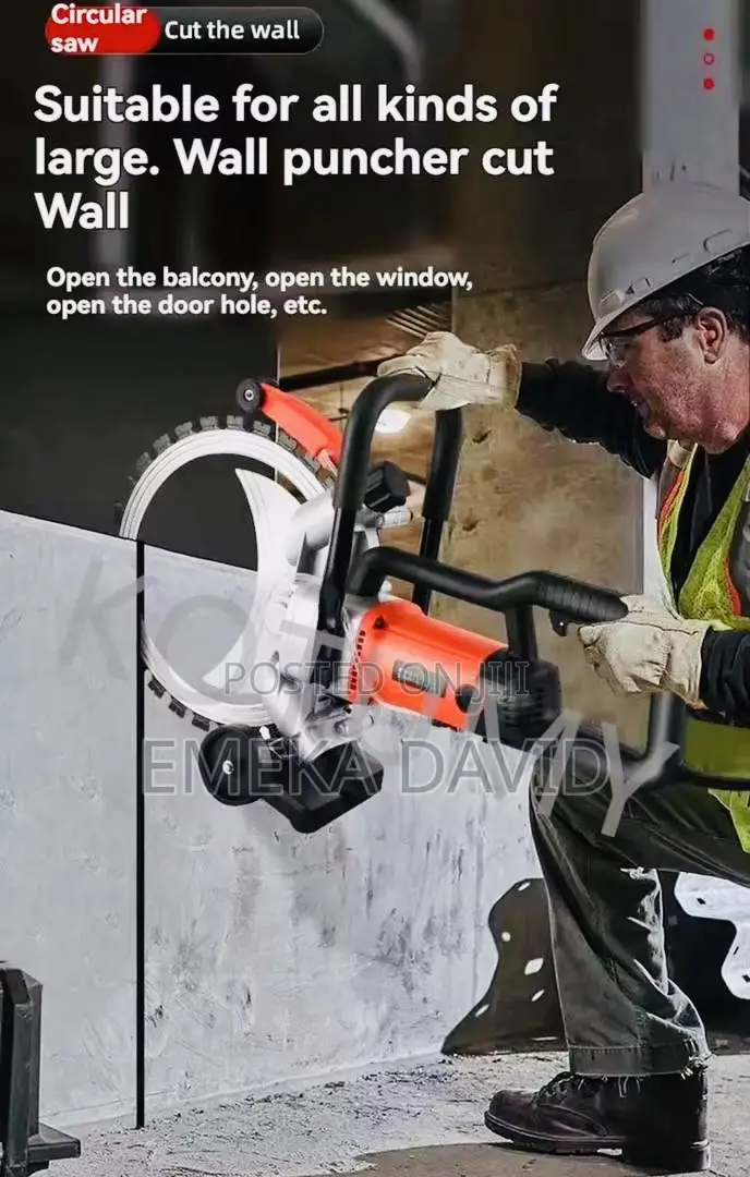 Electric Concrete Ring Saw Machine. 6500watt Heavy Duty