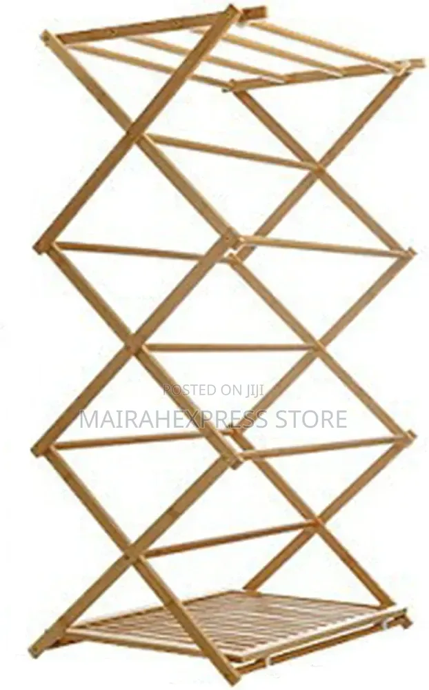 Collapsible Mdesigned Bamboo Clothes Dryer Rack Atm