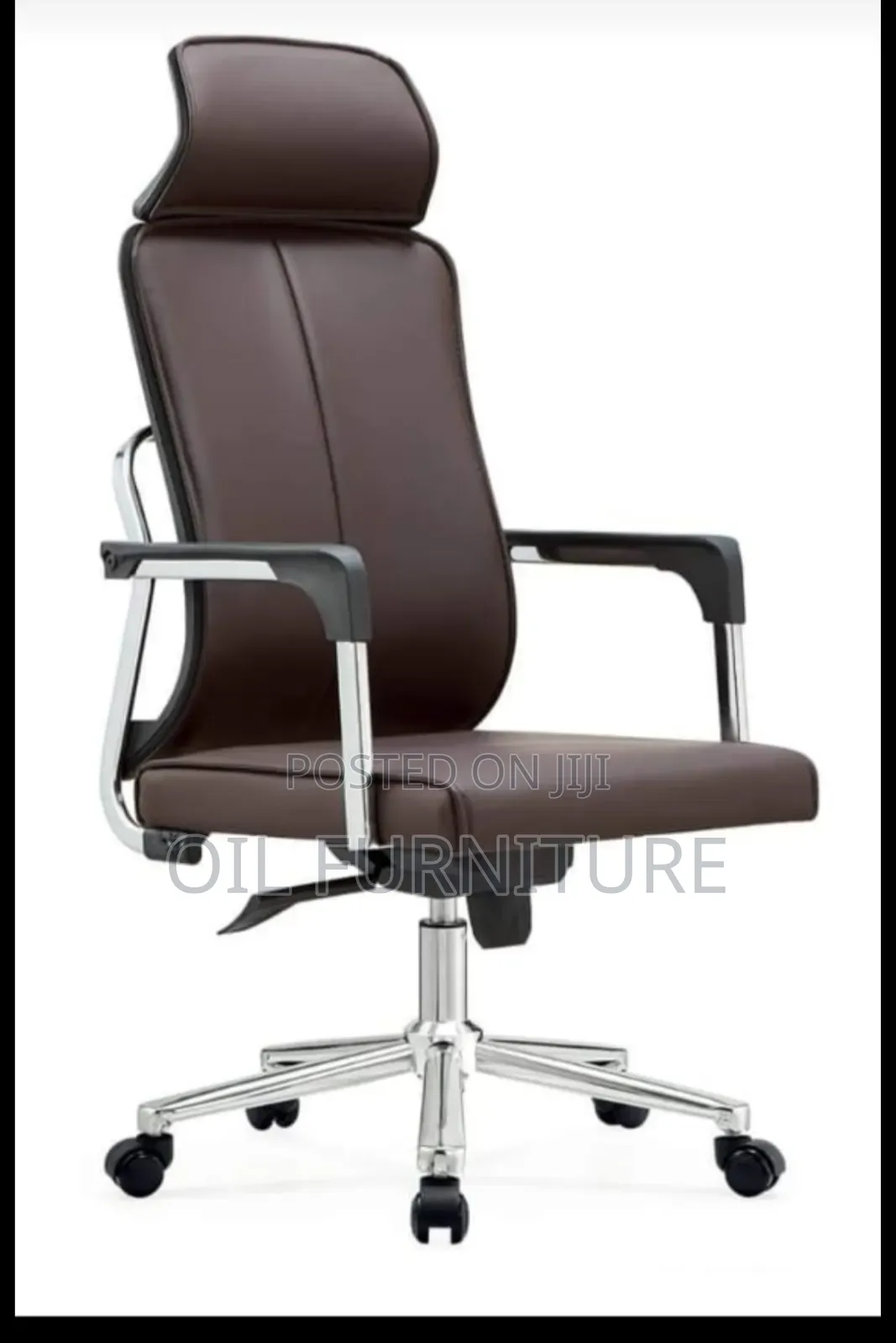 Luxury High-back Leather Executive Office Chair – Ergonomic Design