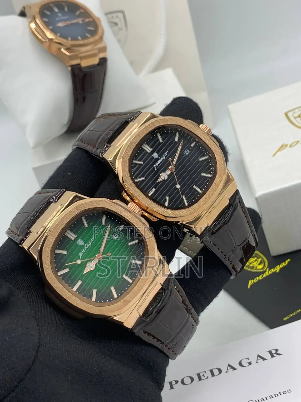 Poedagar Regalia (Nautilus Homage) Quartz Watch in Rose Gold