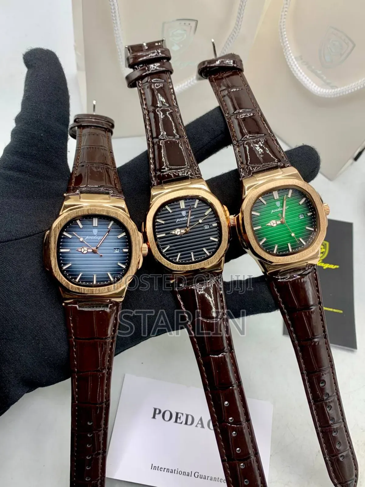 Poedagar Regalia (Nautilus Homage) Quartz Watch in Rose Gold