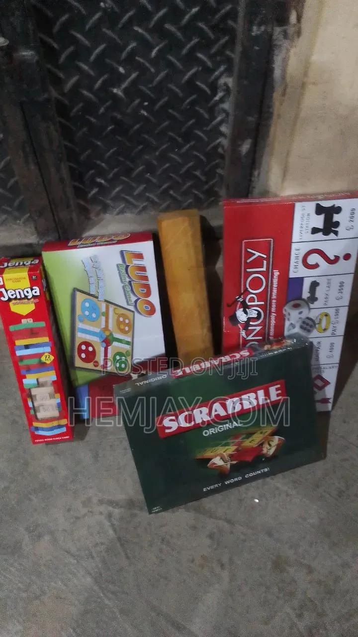 Holiday 5in1 Family Games Combo (Jenga, Ayoo, Ludo, Scrabble,Monopoly)