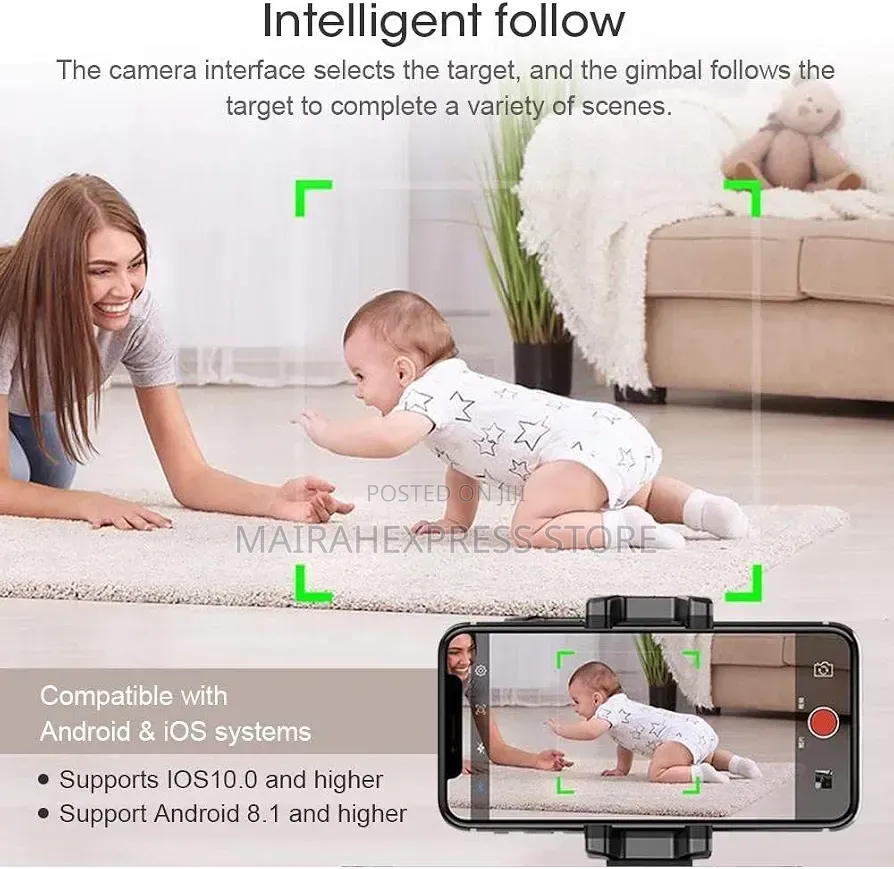 Generic 360° Auto Object Tracking Phone Holder Atm
