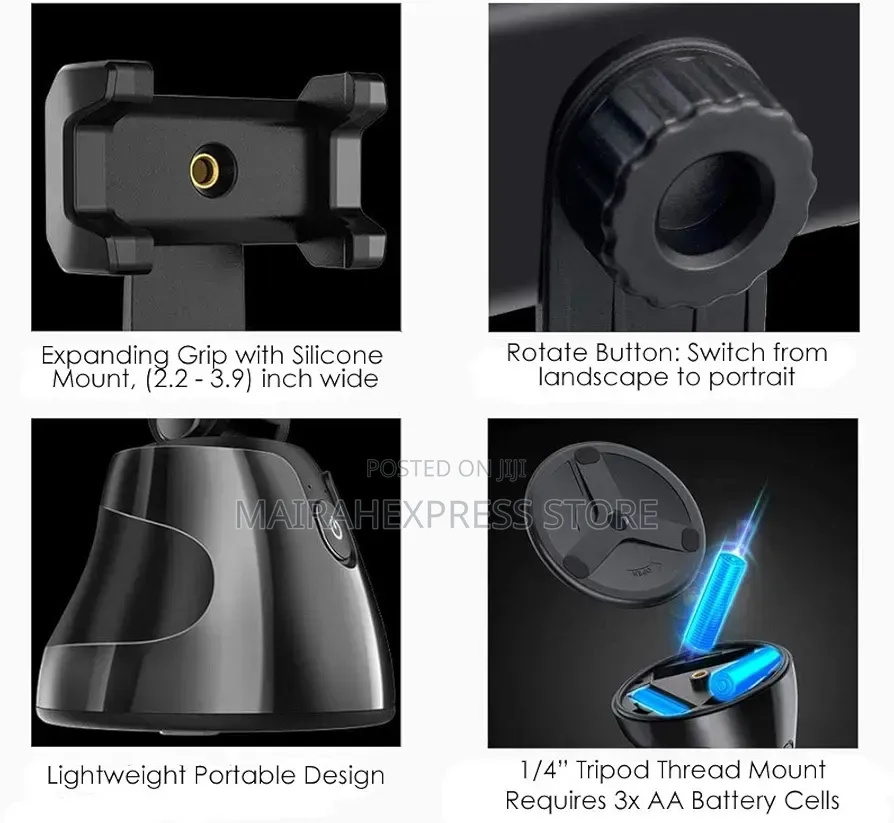 Generic 360° Auto Object Tracking Phone Holder Atm