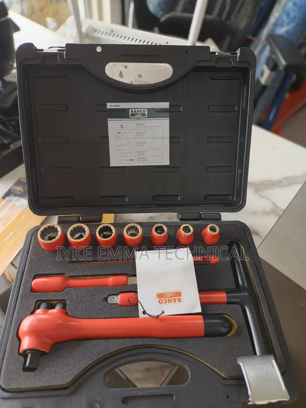 Bahco 7811dmv 11 Piece , 1/2 in Insulated Socket Set 1000v