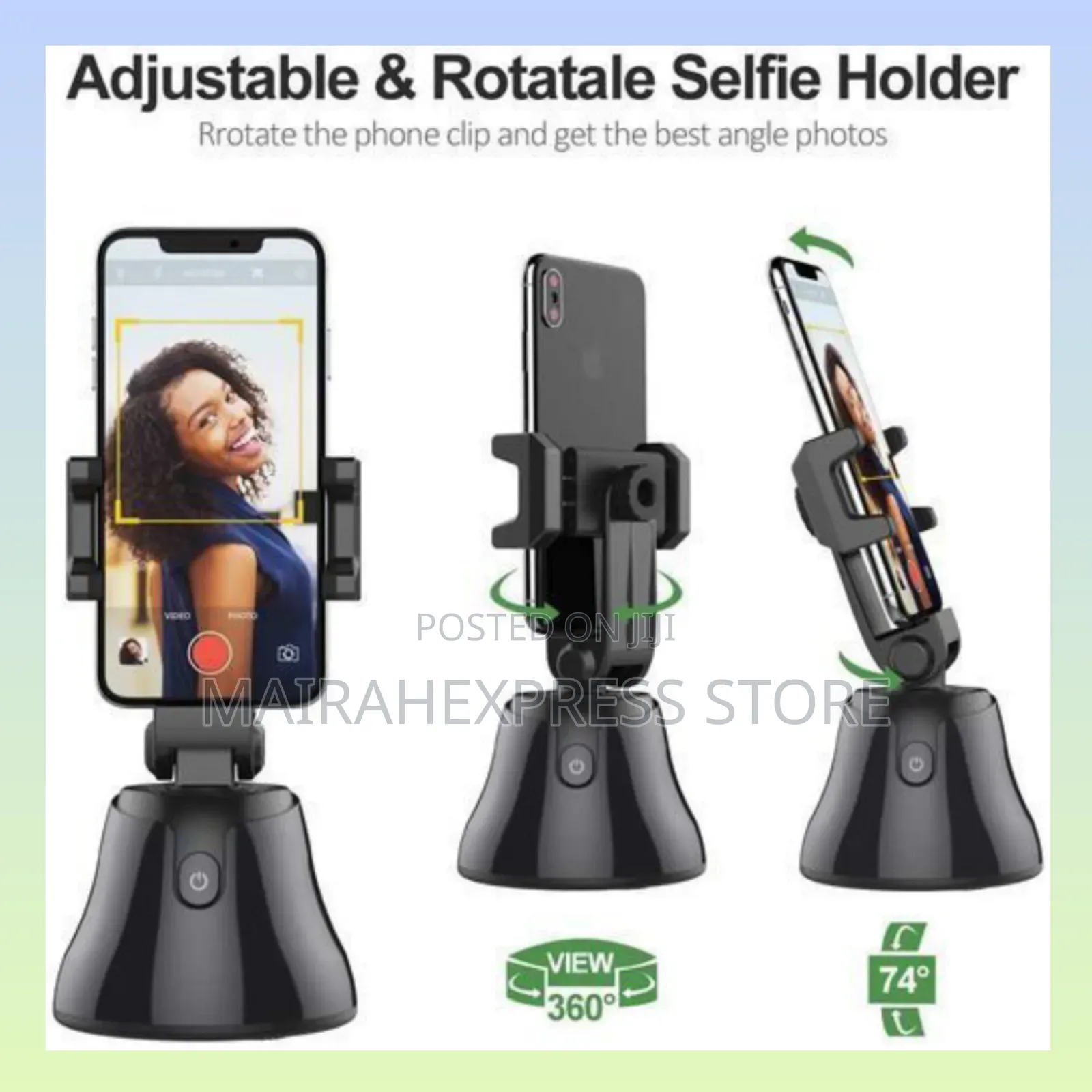 Generic 360° Auto Object Tracking Phone Holder Atm